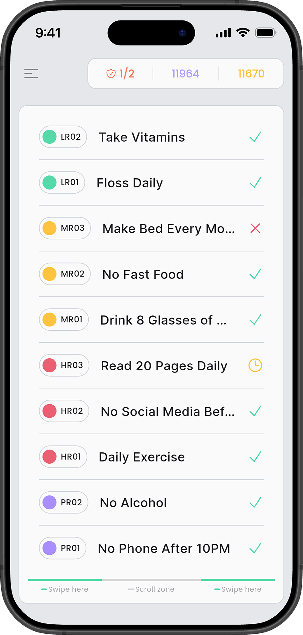 Disciplinely app preview 3