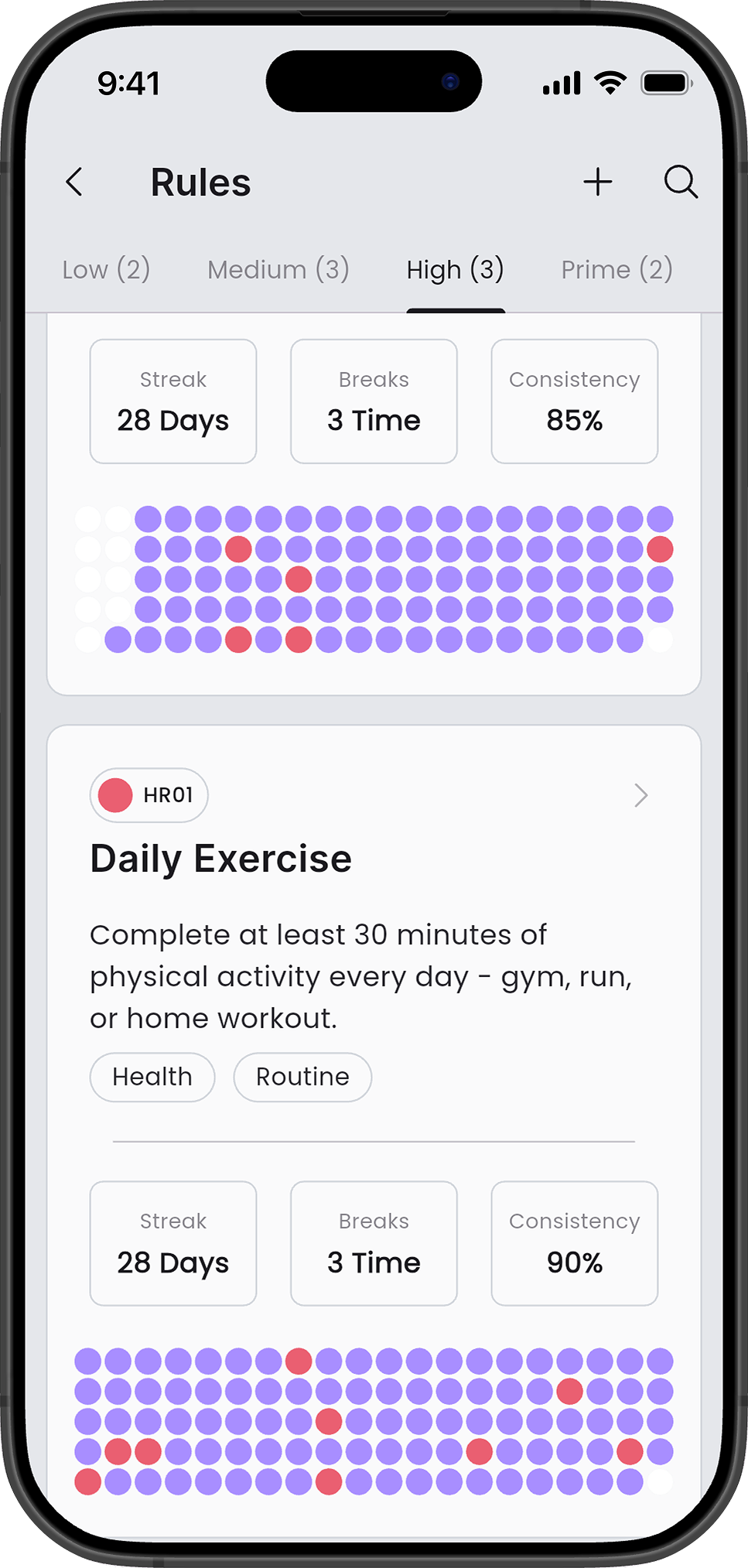 Disciplinely app preview 5